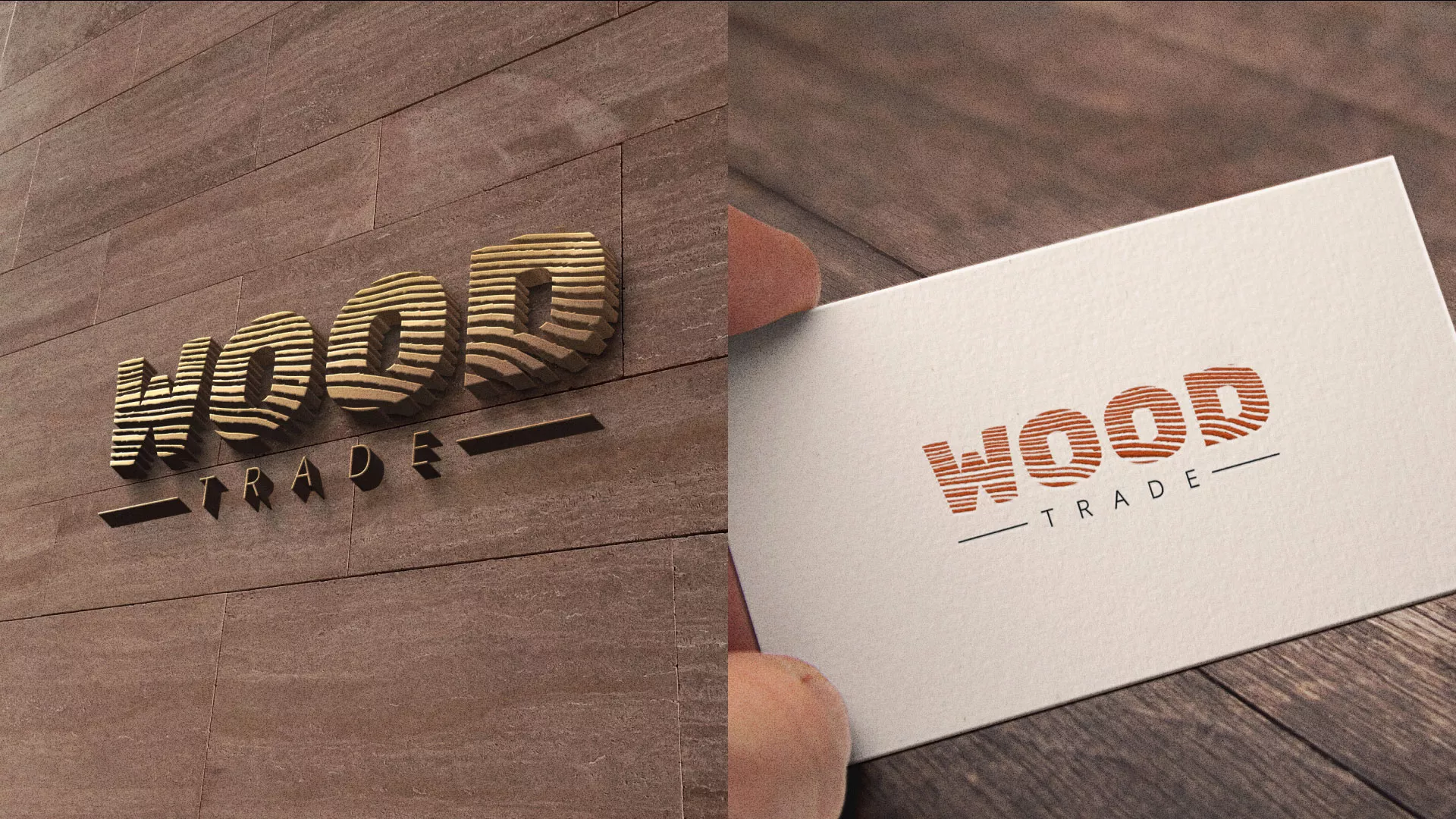 Разработка логотипа для компании «Wood Trade» в Раменском