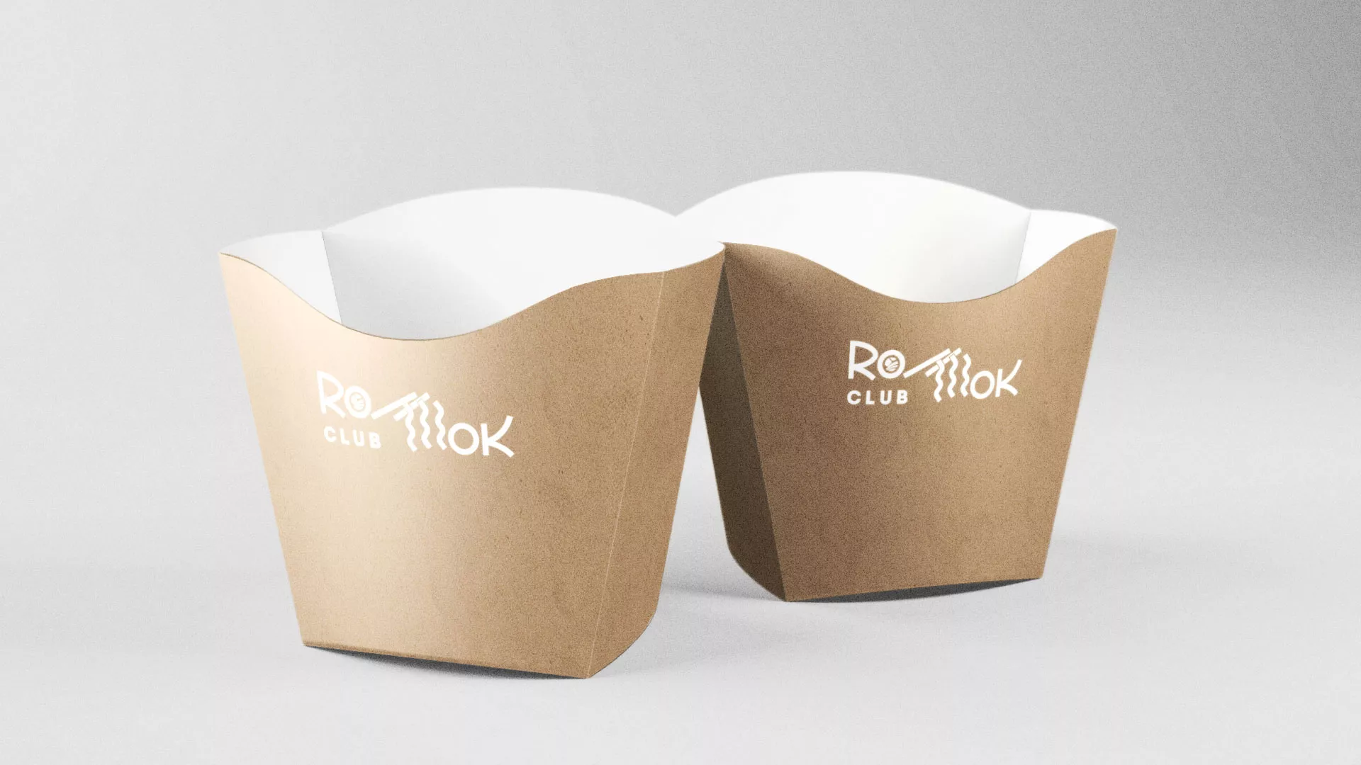 Создание логотипа суши-бара «Roll Wok Club» в Раменском